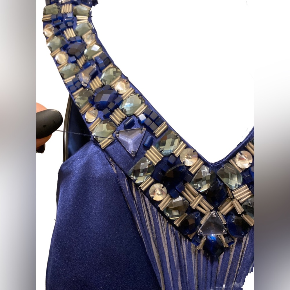 Navi  Rhinestone Beaded Collar Maxi - Picture 5 of 6